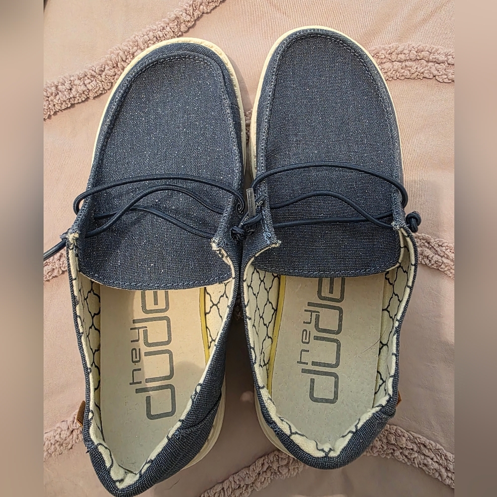 Girls Brand New Blue Hey Dudes